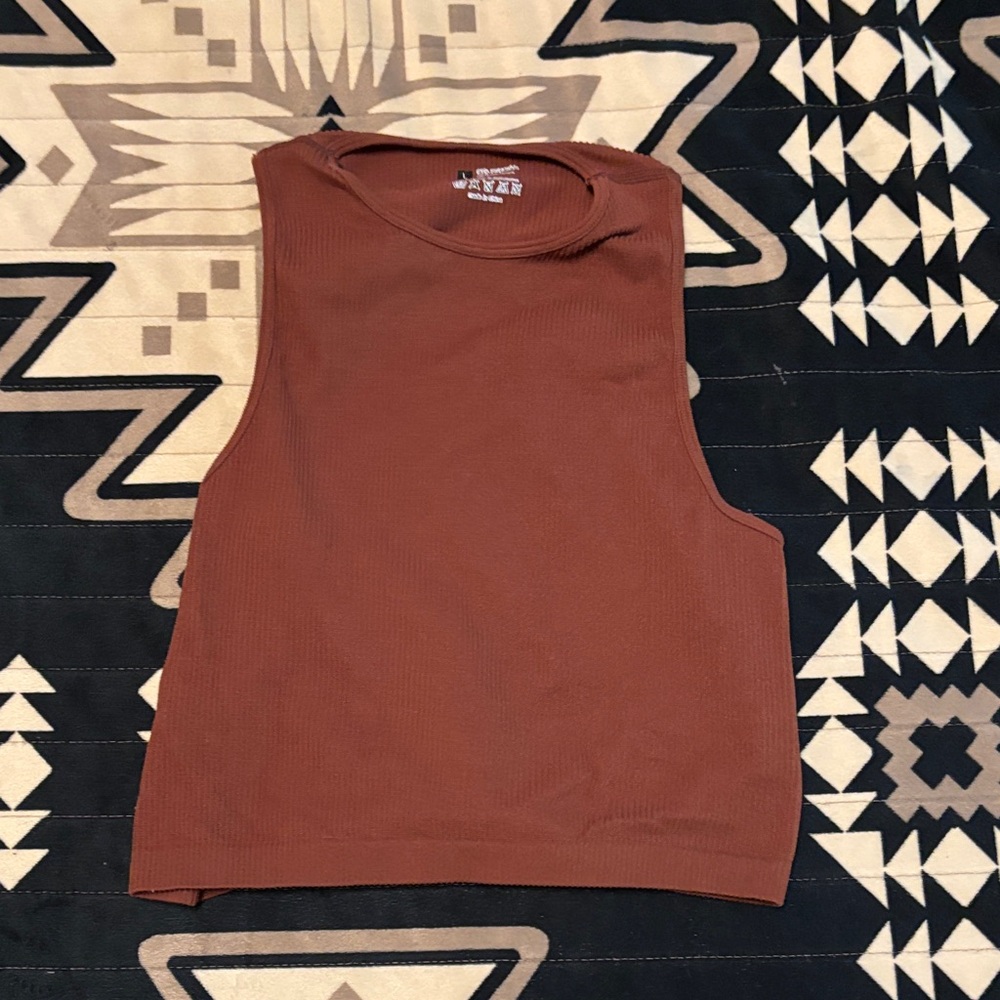 Brown Sleeveless Top